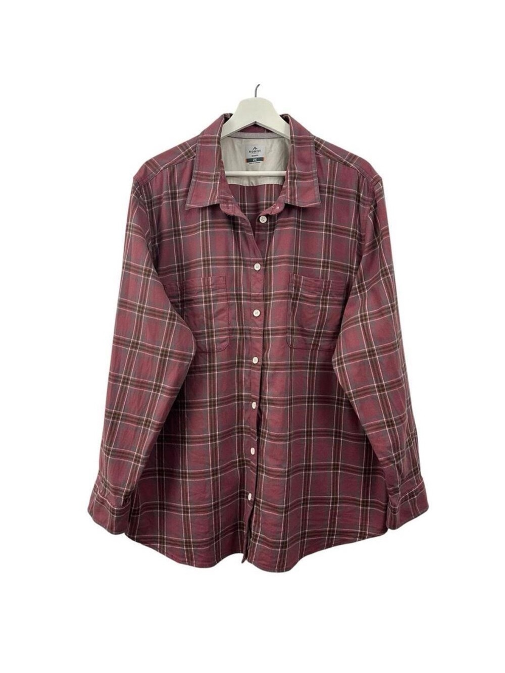 Ridgecut Women’s Plaid Long Sleeve Button Down Shirt Size 2X - Picture 1 of 5